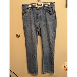 H&M Size 12 Jeans Women's Straight Leg High Rise Medium Wash